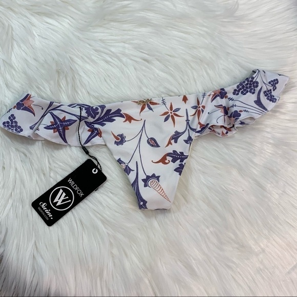 NWT Wildfox American Paisley Ruffle Bikini Bottom - Picture 7 of 12